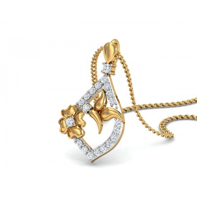 Nitya Delicate Diamond Pendant Set
